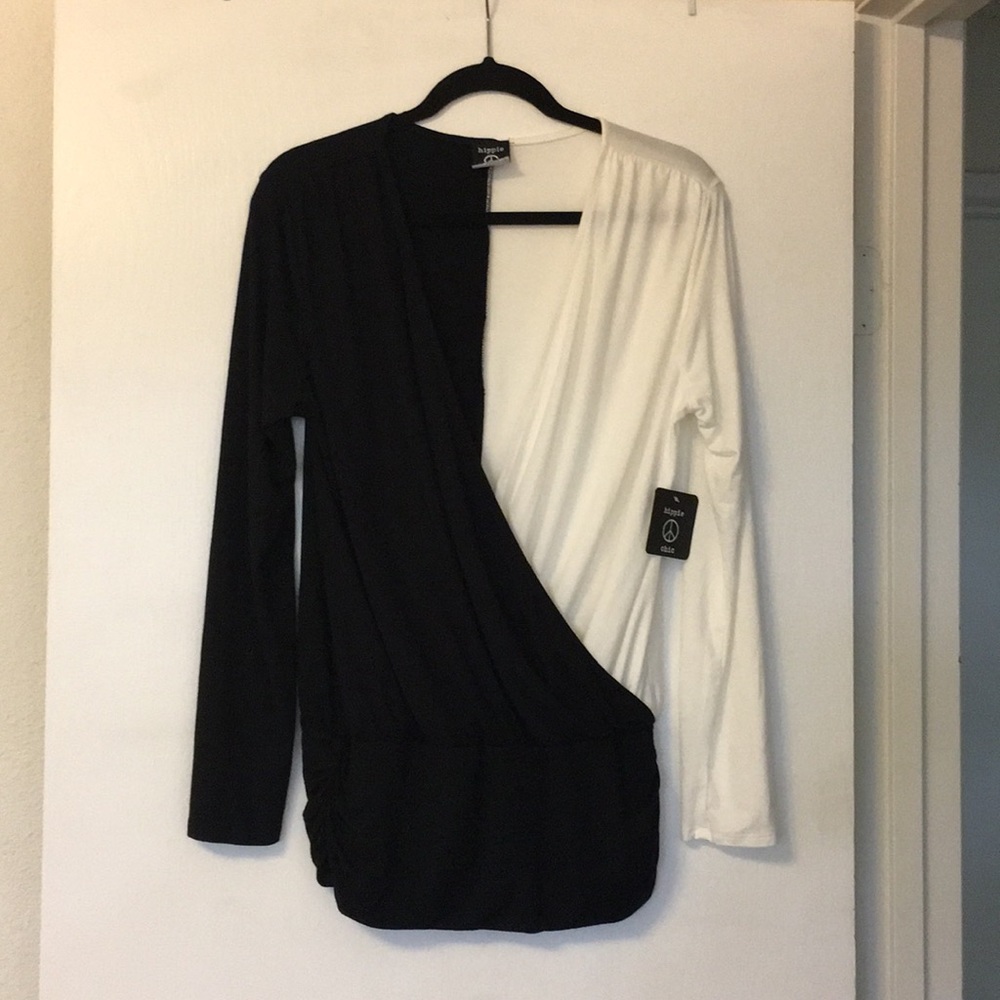 Colorblock Shirred Top